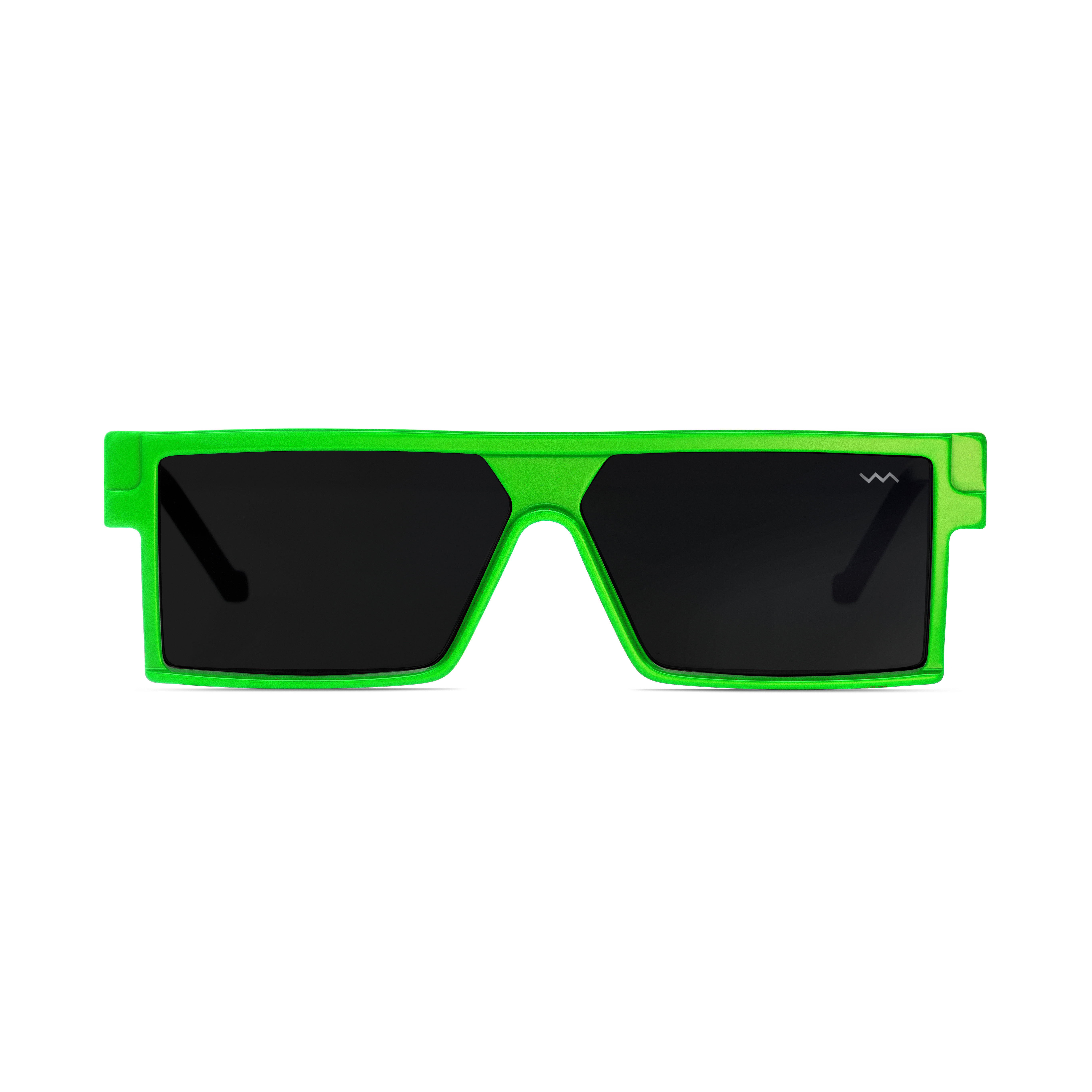 BL004 Vava Acid Green Flat Top Rectangular Sunglasses for Unisex